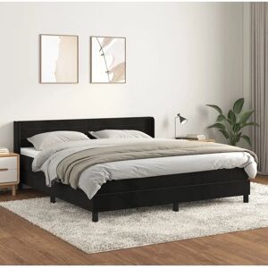 MAISONCHIC Bett - Verstellbares Kopfteil - 180x200cm - Schwarz MAISONCHIC Bett - Verstellbares Kopfteil - 180x200cm - Schwarz