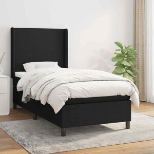 MAISONCHIC - Bett mit Federkernmatratze - Schwarz 90x200 cm MAISONCHIC - Bett mit Federkernmatratze - Schwarz 90x200 cm