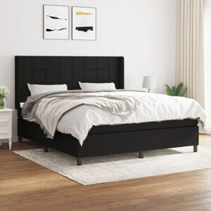 Maisonchic - Schwarzes Bett 160x200 mit Taschenfederkern - Bett Maisonchic - Schwarzes Bett 160x200 mit Taschenfederkern - Bett