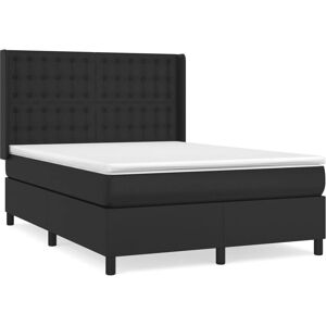Lit en Similicuir Noir VidaXL - Lit Lit en Similicuir Noir VidaXL - Lit
