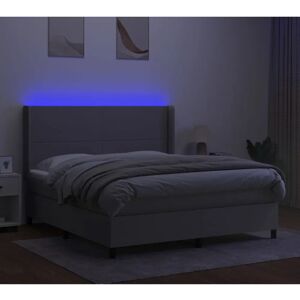 Cama gris claro con LED de Maison Chic - Cama con colchón y luces Cama gris claro con LED de Maison Chic - Cama con colchón y luces