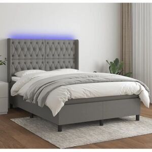 MAISONCHIC Letto con Materasso e LED - Testata regolabile, 140x190cm MAISONCHIC Letto con Materasso e LED - Testata regolabile, 140x190cm