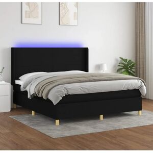 Lit noir MAISONCHIC 180x200cm avec LED - Lit Lit noir MAISONCHIC 180x200cm avec LED - Lit