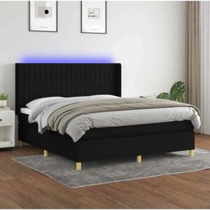 Maisonchic Schwarzes Verstellbares Bett mit LED-Lichtern Maisonchic Schwarzes Verstellbares Bett mit LED-Lichtern