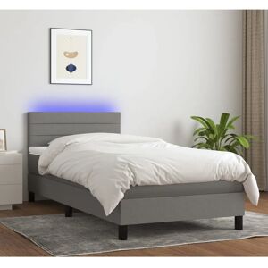 Letto regolabile grigio scuro con LED - MAISONCHIC - Letto Letto regolabile grigio scuro con LED - MAISONCHIC - Letto