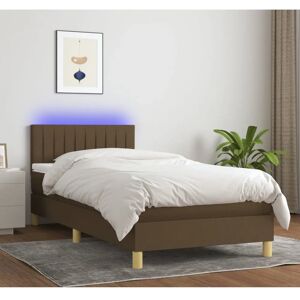 Cama Maisonchic Marrón con LED y cabecero ajustable - Cama Cama Maisonchic Marrón con LED y cabecero ajustable - Cama