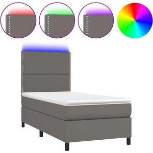 Lit vidaXL 3135883 avec LED - Cuir synthétique durable Lit vidaXL 3135883 avec LED - Cuir synthétique durable
