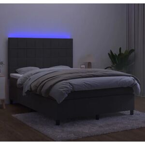 Maisonchic Bett mit Matratze und LED - Dunkelgrau - Bett mit Matratze und LED Maisonchic Bett mit Matratze und LED - Dunkelgrau - Bett mit Matratze und LED