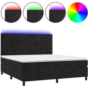 Lit avec LED et ressorts ensachés - vidaXL Lit avec LED et ressorts ensachés - vidaXL