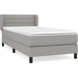vidaXL 3126277 Lit en Tissu Gris Clair avec Rangement - Lit vidaXL 3126277 Lit en Tissu Gris Clair avec Rangement - Lit