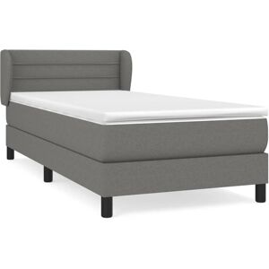 vidaXL Mørkgrå Seng - Justerbart Hovedgærde - Pocketfjedermadras - 3126294 vidaXL Mørkgrå Seng - Justerbart Hovedgærde - Pocketfjedermadras - 3126294