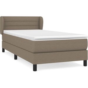 vidaXL Lit 3126305 - Taupe gris, Modèle Horizonta, 100x200 cm vidaXL Lit 3126305 - Taupe gris, Modèle Horizonta, 100x200 cm