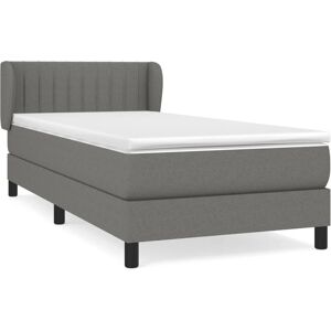 vidaXL Lit Verti - Tissu Durable Gris, Tête Réglable, Support Moyen vidaXL Lit Verti - Tissu Durable Gris, Tête Réglable, Support Moyen