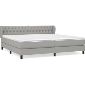 vidaXL 3126509 Lit à Sommier Gris Clair - Lit vidaXL 3126509 Lit à Sommier Gris Clair - Lit
