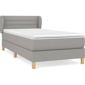 vidaXL 3126909 Lit à sommier gris clair - Lit vidaXL 3126909 Lit à sommier gris clair - Lit