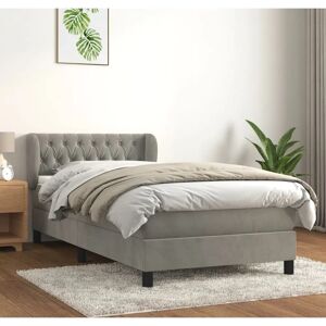 vidaXL Pat - Pat din velur reglabil 90x190cm vidaXL Pat - Pat din velur reglabil 90x190cm