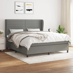 Maisonchic - Lit à ressorts gris réglable avec matelas - Lit Maisonchic - Lit à ressorts gris réglable avec matelas - Lit