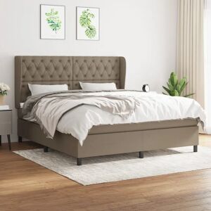 MAISONCHIC Taupe 160x200cm Bett - Taschenfeder, Verstellbares Kopfteil MAISONCHIC Taupe 160x200cm Bett - Taschenfeder, Verstellbares Kopfteil