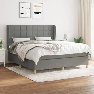 MAISON CHIC Boxspring Bed - 180x200 cm Donkergrijs MAISON CHIC Boxspring Bed - 180x200 cm Donkergrijs