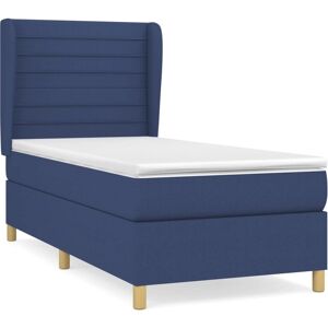 Lit VidaXL avec Matelas Bleu - Lit Lit VidaXL avec Matelas Bleu - Lit