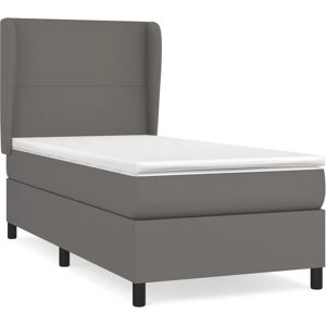Lit vidaXL avec Tête de Lit Réglable - Cuir Synthétique Résistant Lit vidaXL avec Tête de Lit Réglable - Cuir Synthétique Résistant