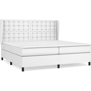 vidaXL 3129052 lit - Blanc - Cuir synthétique durable - Lit vidaXL 3129052 lit - Blanc - Cuir synthétique durable - Lit