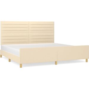 vidaXL Bettrahmen 200x200 Creme - Bettgestell vidaXL Bettrahmen 200x200 Creme - Bettgestell
