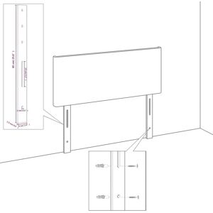 MaisonChic Dunkelgraues Samtbettgestell - Schlafzimmermöbel MaisonChic Dunkelgraues Samtbettgestell - Schlafzimmermöbel