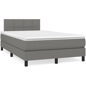 vidaXL Lit gris foncé 140x190 - Lit vidaXL Lit gris foncé 140x190 - Lit