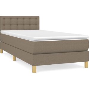 vidaXL 3140469 Lit - Taupe - Lit moderne avec tête de lit réglable vidaXL 3140469 Lit - Taupe - Lit moderne avec tête de lit réglable