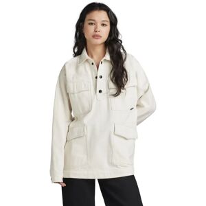 G-Star Raw XS Vit Unisex Shanorak - Skjortkrage, Fickor, Draagsko G-Star Raw XS Vit Unisex Shanorak - Skjortkrage, Fickor, Draagsko