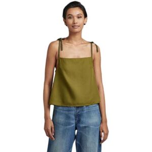 G-Star RAW Groene Vrouw S Shirt - Simpel Tanktop - Korter Model G-Star RAW Groene Vrouw S Shirt - Simpel Tanktop - Korter Model