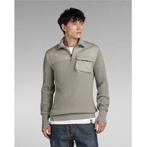 G-Star RAW Army Half Zip Sweater - Grey - Men S - Sweatshirt G-Star RAW Army Half Zip Sweater - Grey - Men S - Sweatshirt