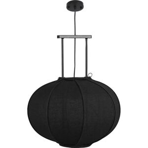 Mica Decorations Pego Hanglamp - Zwart Linnen - 54,5x50cm Mica Decorations Pego Hanglamp - Zwart Linnen - 54,5x50cm