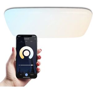 HOFTRONIC Slimme LED plafondlamp - RGBWW - WiFi & Bluetooth - 3000lm - 42x42cm HOFTRONIC Slimme LED plafondlamp - RGBWW - WiFi & Bluetooth - 3000lm - 42x42cm
