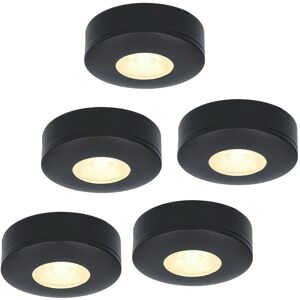 HOFTRONIC LED plafondlampenset - Pavo Zwart 3W 2700K 300lm Ultra dun HOFTRONIC LED plafondlampenset - Pavo Zwart 3W 2700K 300lm Ultra dun