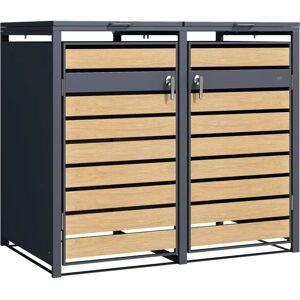 Axi Lucas Metalen Afvalbakken Afdekkap - Weerbestendig, Voor 2 Containers Axi Lucas Metalen Afvalbakken Afdekkap - Weerbestendig, Voor 2 Containers