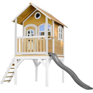 Axi Laura Holzspielhaus mit Rutsche - Kinderspielhaus Axi Laura Holzspielhaus mit Rutsche - Kinderspielhaus