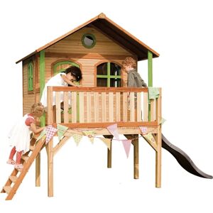 AXI Sophie Spielhaus - Holz Kinderhaus mit Rutsche - 98cm Plattform AXI Sophie Spielhaus - Holz Kinderhaus mit Rutsche - 98cm Plattform