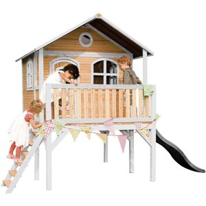 AXI Sophie Holzspielhaus FSC - Spielhaus mit Rutsche & Veranda AXI Sophie Holzspielhaus FSC - Spielhaus mit Rutsche & Veranda