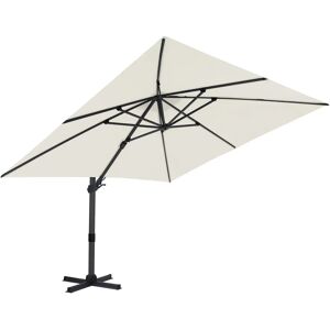 Axi Beiger/Grauer 300x300cm Ampelschirm - Garten/Terrasse Sonnenschirm, 360° drehbar Axi Beiger/Grauer 300x300cm Ampelschirm - Garten/Terrasse Sonnenschirm, 360° drehbar