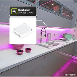 HOFTRONIC RGB LED Strip 2m - IP65 - Afstandsbediening HOFTRONIC RGB LED Strip 2m - IP65 - Afstandsbediening