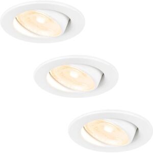 HOFTRONIC Malta LED Inbouwspots - Waterdicht Dimbaar 3 Stuks - 2700K HOFTRONIC Malta LED Inbouwspots - Waterdicht Dimbaar 3 Stuks - 2700K