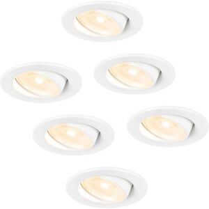 HOFTRONIC Malta 6x LED Inbouwspots - Warm wit 2700K - Dimbaar - IP44 - 5W - 5 jaar garantie HOFTRONIC Malta 6x LED Inbouwspots - Warm wit 2700K - Dimbaar - IP44 - 5W - 5 jaar garantie