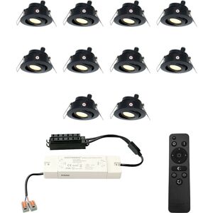 HOFTRONIC Sienna 10x LED Inbouwspots - Dimbaar, IP44 - 12V HOFTRONIC Sienna 10x LED Inbouwspots - Dimbaar, IP44 - 12V