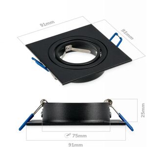 HOFTRONIC Dimbare LED inbouwspot Mallorca - Vierkant, Kantelbaar, 5W - IP20 HOFTRONIC Dimbare LED inbouwspot Mallorca - Vierkant, Kantelbaar, 5W - IP20