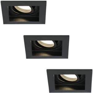 HOFTRONIC Durham 3x LED Inbouwspots - Kantelbaar, Vierkant - 2700K - 5W HOFTRONIC Durham 3x LED Inbouwspots - Kantelbaar, Vierkant - 2700K - 5W