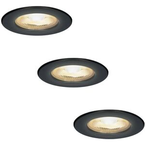 HOFTRONIC Nola Dimbare LED Inbouwspots - Zwart - 49mm - 5W - 2700K - IP65 HOFTRONIC Nola Dimbare LED Inbouwspots - Zwart - 49mm - 5W - 2700K - IP65
