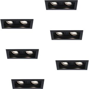 HOFTRONIC 6-delige set inbouwspots LED - GU10 5W - 6000K - Dimbaar HOFTRONIC 6-delige set inbouwspots LED - GU10 5W - 6000K - Dimbaar