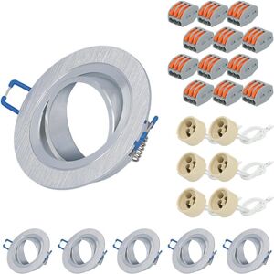 HOFTRONIC HOFTRONIC Kobi GU10 Einbaurahmen - Aluminium IP20 - Schwenkbar - Einfache Installation HOFTRONIC HOFTRONIC Kobi GU10 Einbaurahmen - Aluminium IP20 - Schwenkbar - Einfache Installation